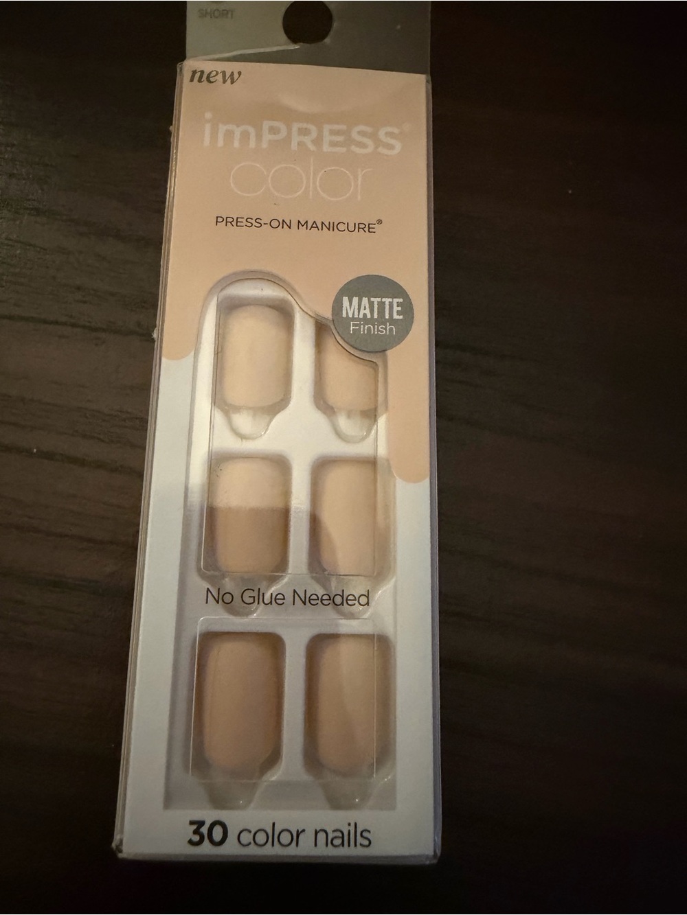 imPRESS Nude Beige Matte Press-On Nails